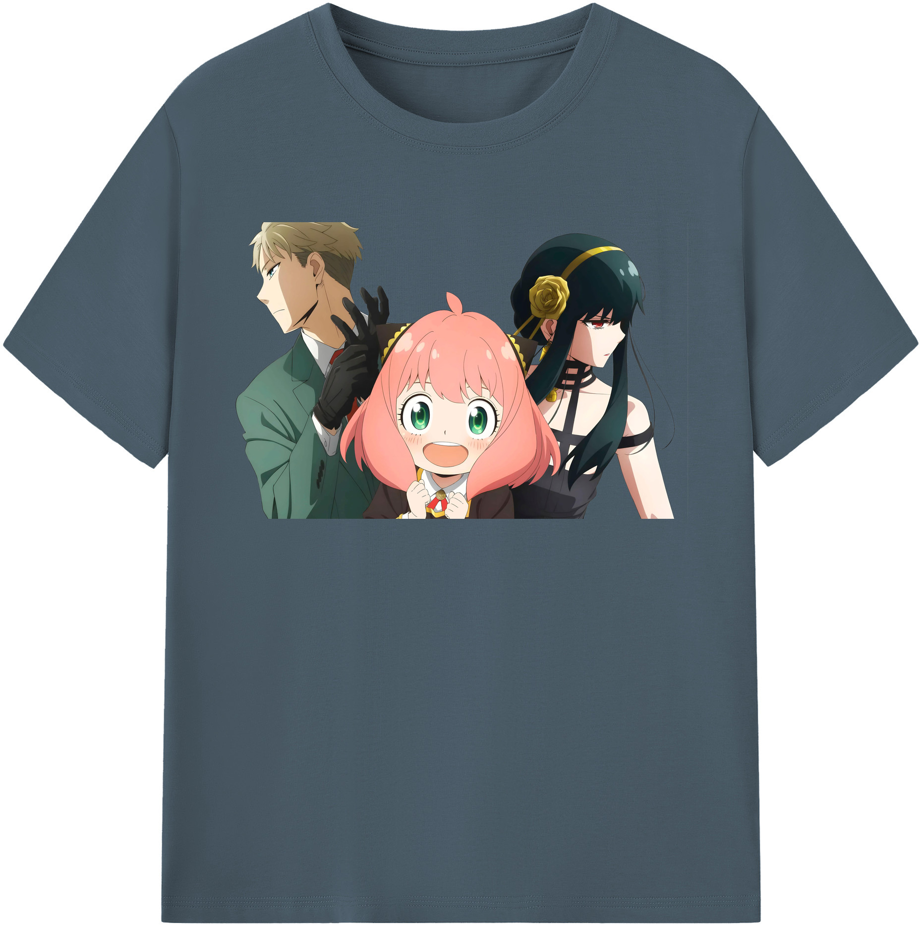 （画像用） SPY×FAMILY间谍家家酒 綿100％半袖Tシャツ（フロントプリント）
